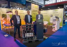 Johnny Rasmussen, Morten Hjorth and Mads Nychel from Senmatic presented a new irrigation solution: https://www.hortidaily.com/article/9535155/new-solution-for-intelligent-irrigation-launched/  