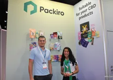 Max Schroer and Sun Young Hwang of Packiro, producers of sustainable CBD packaging