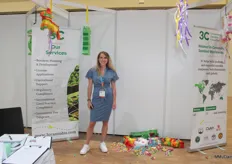 Maddy Grant of 3C: Comprehensive Cannabis Consulting. The company brought along something fun: pinatas for visitors to hit and enjoy the candy afterwards.