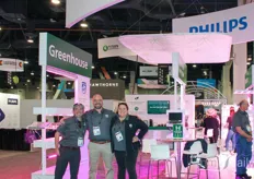 John Burns, Dustin Forney, and Colleen O’Hara of Philips Horticulture Lighting