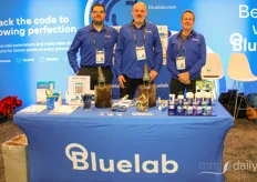 Ulises Saucedo, James Goodwin and Jon Greene of Bluelab. The company has upgraded its controllers to be compatible with the Edenic software 