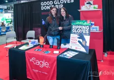 Justine Charneau and Sarah Berry of Eagle Protect. The company supplies nitrile glove options for the cannabis industry that do not contain toxins that are often added during glove manufacturing to reduce costs