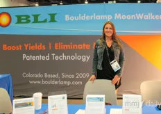 Anna Ruple of Boulderlamp. Their MoonWalker light helps to combat mold and yiest, which is a major challenge for cannabis producers