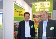 Kees Monster and Arie v/d Wijgert of Komeco. Komeco will double the production in a short time.