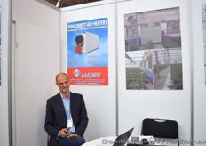 New direct air heaters of Mabre, shown by William Maestroni
