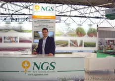 Guillermo Baquero of NGS ,showing their greenhouse projects