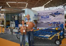 Ana and Jos Pelgröm (Man @ Machine) in front of their booth.