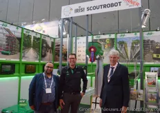 Saber Miresmailli (Ecoation), Wilfred Lange (Metazet-FormFlex) and Theo Straathof (Micothon International) for the IRIS! Scout robot.