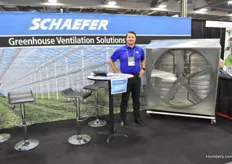 Adam Orcutt with Shaeffer, showing one of their ventilation solutions