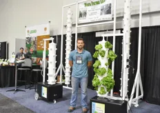Nick Graber with Micro Farms, offering Verti Tube: a vertical growing solutions both to professional and home growers
