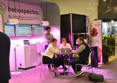 Many conversations about LED at the Heliospectra booth as well
