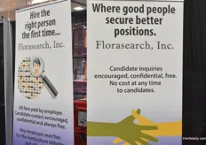 Searching for the right persons on the exhibition was the team with Florasearch Inc.