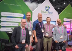 Matthias Haakman with Kees Greeve (left) visits the EnviroTech team: Kurt Parrst, Joshua Burbridge, Nicholas Clover & Zev Ilovitz.