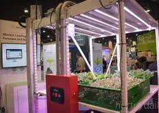 The company partnered up with Montel Inc. and showed the options of their LED-solutions within vertical farming systems.