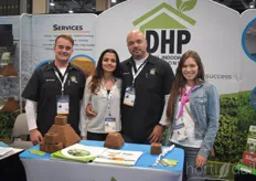 Dutch Horticultural Professionals has it’s base with Nick Mela, who’s offering various supporting methods to growers. In the photo with Joel Meaney & Debora Mela, his wife.