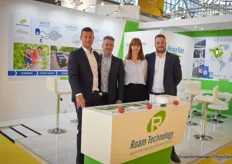 With their Huwa-San products being used in horticultural enterprises, Roam Technology couldn't miss out on the show. In the photo Tom Vermeulen, Ivan Casteels, who recently joined the company, Laura Leën and Jef van Gorp.