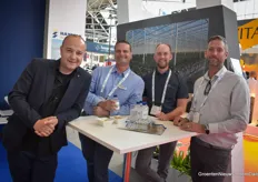 Adnan Tunović with Havecon is joined by Craig Riesebosch with Westland Greenhouse Solutions and Andrew Gammon & Kevin Verhoef with Canadian electrical contracting company Verhoef Electric.