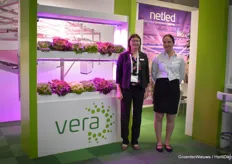 Johanna Kivioja & Sanna Rosnell with Netled, showing the Vera system and their LED solutions.