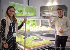 Diane Esvan & Jonny Reader with V-Farm, the vertical farming solution from HydroGarden