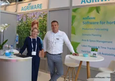 Isabelle Poussé and Ronald den Uil at Agriware.