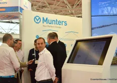 Busy at the booth of Munters