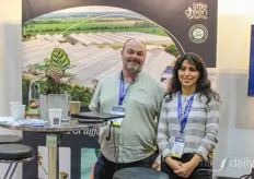Kennet Poulsen and Perihan Orhan of Little Green Pharma, producers in Denmark and Australia