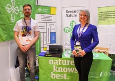 Bence Matyas and Petra Knaus of Research Nature and GenoPlant, which offers a portable laboratory for cannabis analysis