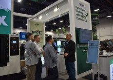 Busy conversations at the booth of Quastar