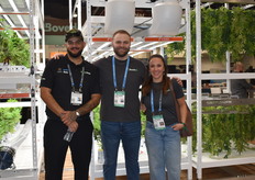 Carlos Sanchez from GrowPros Solutions and John Curran and E,ily Wares from BoothIQ