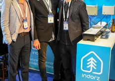 A new data-driven device for indoor cultivation by Indorz. From the left: Jordan Markus, Ido Hefner and Or Blinder