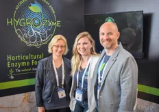 Hygrozyme was at the CannaTech showing its nutrients. From the left: Claudia O'Hearn, Melaine Cull and Andrew Lemckert