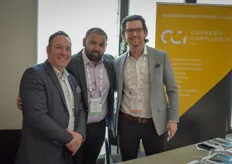 Edward Collins & Brennan Kerr with CCI visited by Sal Hoble (middle) London CBD Group