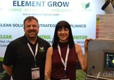 Jason DuBose and Whitney Schroeder with Element Grow