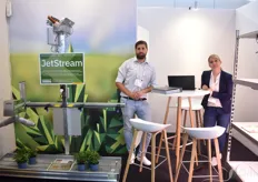 Dennis Jipp and Anett Fentor were showcasing Knecht’s JetStream. “The air movement makes the plants much stronger, resulting in less need for any chemicals.”