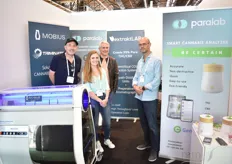 The Paralab team came from Portugal to show visitors their smart cannabis analyser, making it easy for growers to analyse the cannabinoid content of their product, as well as the Mobius trimmer.