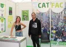 Julia Bonic and Iker Corres of the Federacion Asociaciones Catalunya (CATFAC). In Spain, personal cultivation and use are decriminalized, but sale or trade are illegal. They explain that because there are legal grey areas when it comes to Spanish cannabis regulation, cannabis clubs are popular in the country.