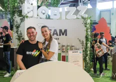 Martina and Luke representing Biobizz’s 100% organic plant nutrients.