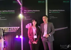 Shenzhen Ace Lighting from China produces lighting solutions for greenhouse, indoor farming, Vertical Farming and Mushroom farming.  On the photo are Peng LiRong and Hu DaShan.