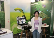 Spring Xia of Babala (Xiamen) Agri-tech Co. The company offers climate sensors as well as container farm systems.