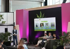 A panel discussion on the Plant Compounds Stage. Here Tim Oates of Delta Tetra Group, Rene Corsten of Delphy and Lucas Targos of urban-gro are having a discussion.