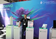 Padraig O'Hara of GreenTech Environmental. Their GreenTech Filters+ with ODOGard technology destroys the smell of cannabis at the molecular level.