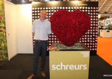 Robin van Schip, recently employed by Schreurs, next to the Red Naomi heart.