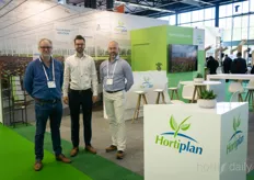 Kurt Cornelissen, Simon Willemen and Emanuel Marreel of Hortiplan. Their lettuce systems go a lot to North America, but are found as far away as Japan and Australia.