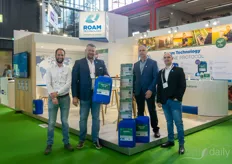 ROAM Technology's team with the various Huwa-San products