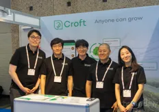 From Korea, the team from Croft was present to share more about their software for growing lettuce. Pictured were Woo Ram Lee, Seungmin Baek, Dong-Il Shin, Chang Jin Rim and Hee Kyung Ryoo