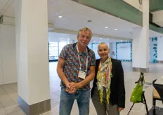 Wim van Wingerden of ProJoules with Hanni Sebag Montefiore of DryGair