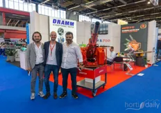 Nurfan Akcan, Mathias Stan and Mehmet Gurocek coming to check out the pulseFOG machines on the stand at Dramm