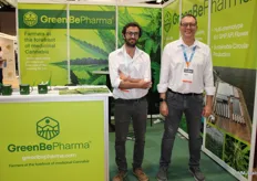 Carlos Carola and Eliecer Lopez Jimenez of GreenBePharma, medical cannabis growers in Portugal.