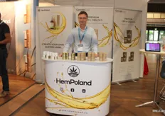 Jaroslaw Szulfer of HemPoland, Polish manufacturers of hemp products
