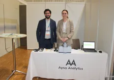 David Mainka and Laura Rodrigues Garcia of Ayna Analytics. They offer Pharmacopoeia compliant NIR-based analysis systems